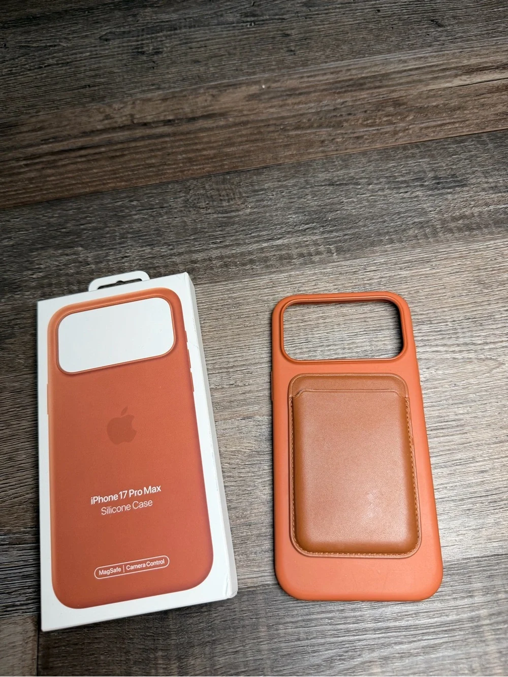 Authentic Terra Cotta Apple Orange Silicone Case for iPhone 17 Pro Max